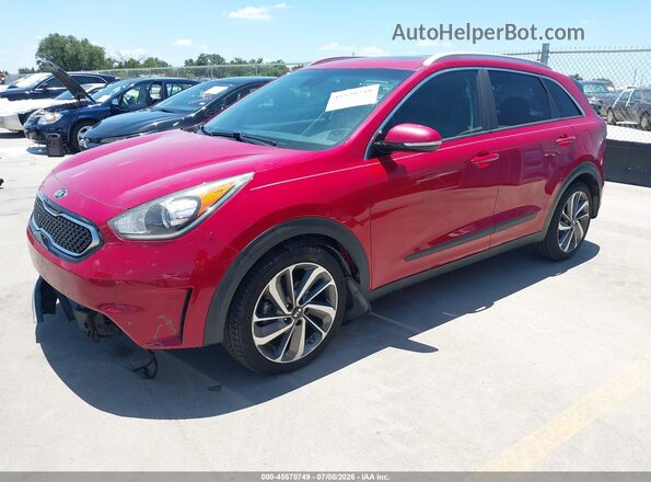 KNDCE3LC3J5117310 2018 KIA NIRO Красный Передняя левая четверть