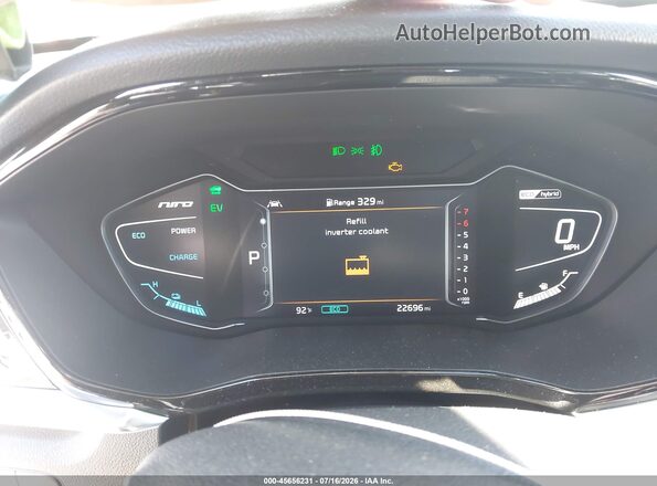 KNDCE3LC4N5490782 2022 KIA NIRO Серый Вид задних сидений