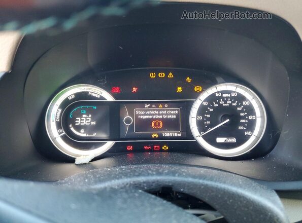 KNDCE3LC5K5222190 2019 KIA NIRO Black Widok zestawu wskaźników