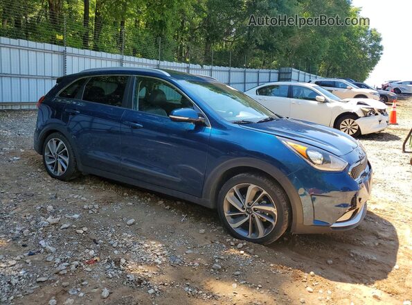 KNDCE3LC6J5184225 2018 KIA NIRO Blue Przód prawy