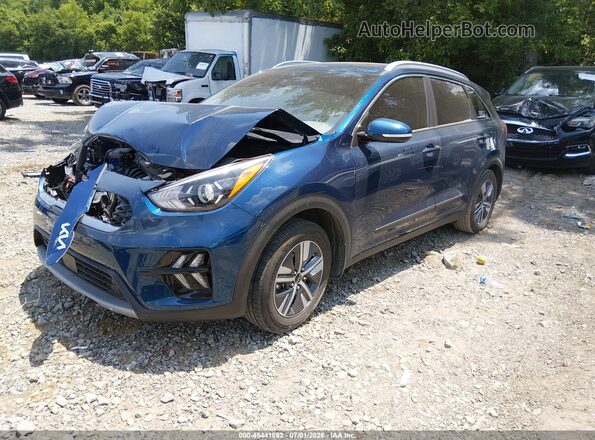 KNDCE3LC6N5516833 2022 KIA NIRO Синий Передняя левая четверть