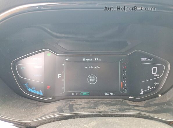 KNDCE3LC6N5522115 2022 KIA NIRO Синий Вид щитка приборов