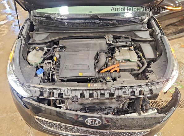 KNDCE3LC8H5044686 2017 KIA NIRO Черный Вид подкапотного пространства