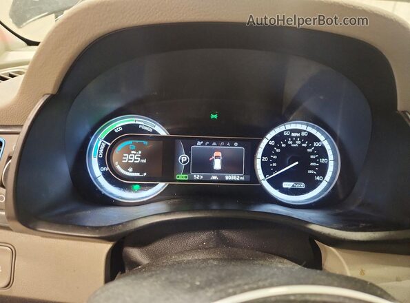 KNDCE3LC8H5044686 2017 KIA NIRO Черный Вид щитка приборов