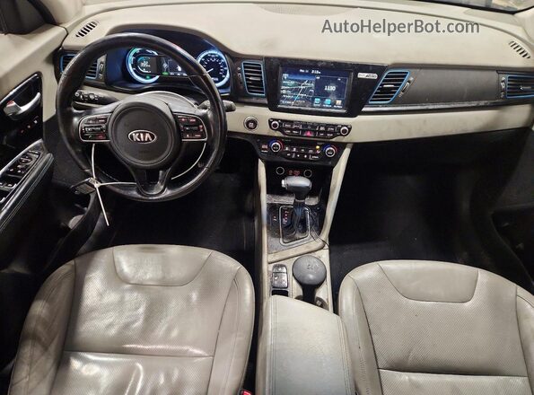 KNDCE3LC8H5044686 2017 KIA NIRO Черный Вид панели приборов