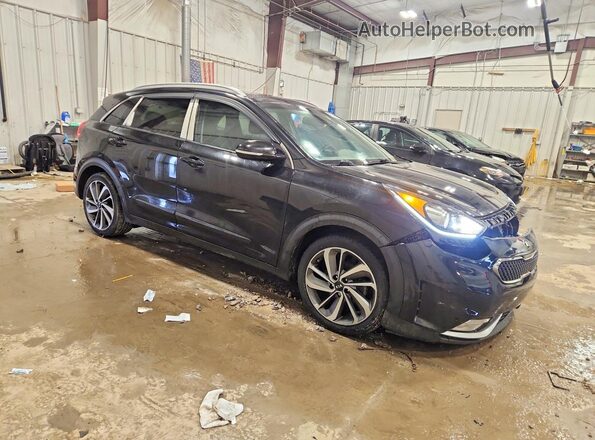 KNDCE3LC8H5044686 2017 KIA NIRO Черный Передняя правая четверть