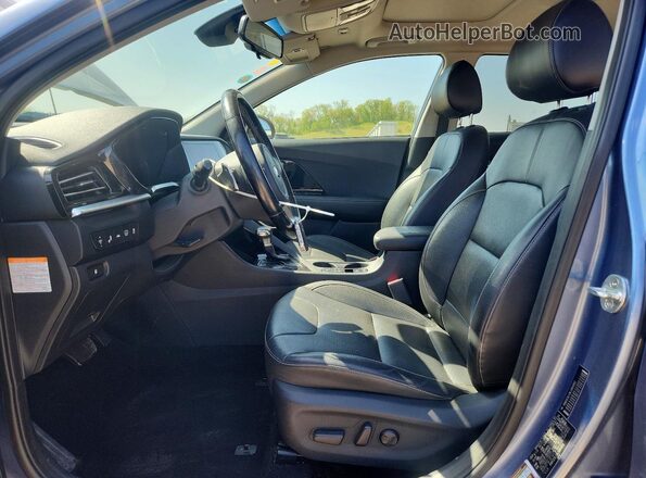 KNDCE3LC8L5364812 2020 KIA NIRO Blue Widok wnętrza z przodu