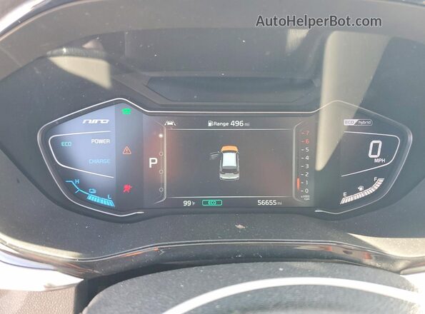KNDCE3LC9N5546361 2022 KIA NIRO Gray Vista del cuadro de instrumentos