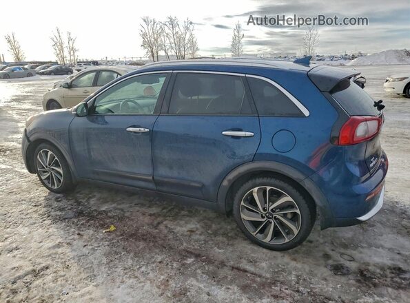 KNDCE3LCXK5276780 2019 KIA NIRO Blue Trasero izquierdo