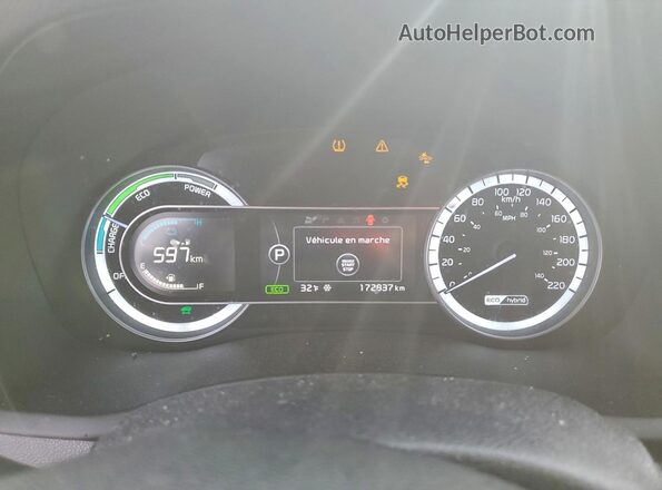 KNDCE3LCXK5276780 2019 KIA NIRO Blue Vista del cuadro de instrumentos