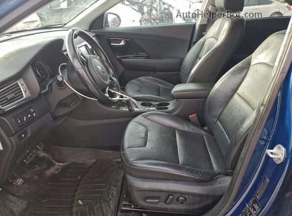 KNDCE3LCXK5276780 2019 KIA NIRO Blue Vista interior delantera