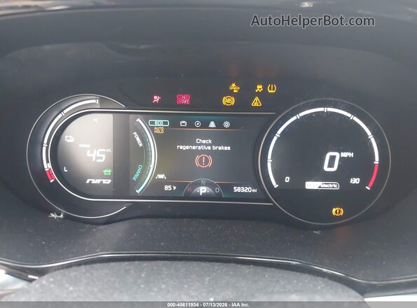 KNDCE3LG4L5064042 2020 KIA NIRO EV Gray უკანა სავარძლების ხედი