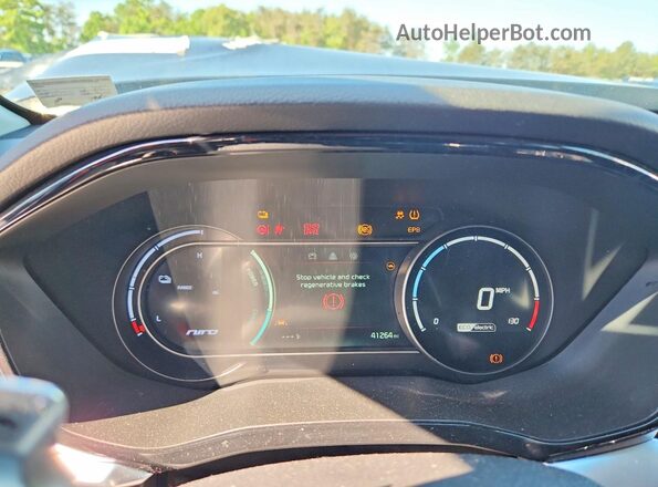 KNDCE3LG7N5156166 2022 KIA NIRO Черный Вид щитка приборов