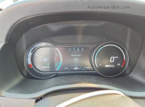 KNDCE3LG8K5010029 2019 KIA NIRO Серый Вид щитка приборов