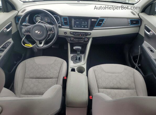 KNDCM3LD0K5343835 2019 KIA NIRO White Вид панелі приладів