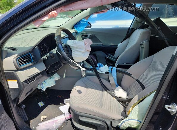 KNDCM3LD5J5136274 2018 KIA NIRO Blue წინა სალონის ხედი