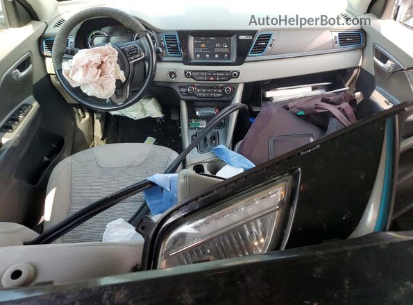 KNDCM3LD5J5136274 2018 KIA NIRO Blue წინა პანელის ხედი