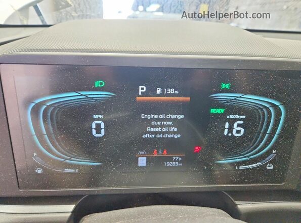 KNDCP3LE0T5319942 2026 KIA NIRO White Widok zestawu wskaźników