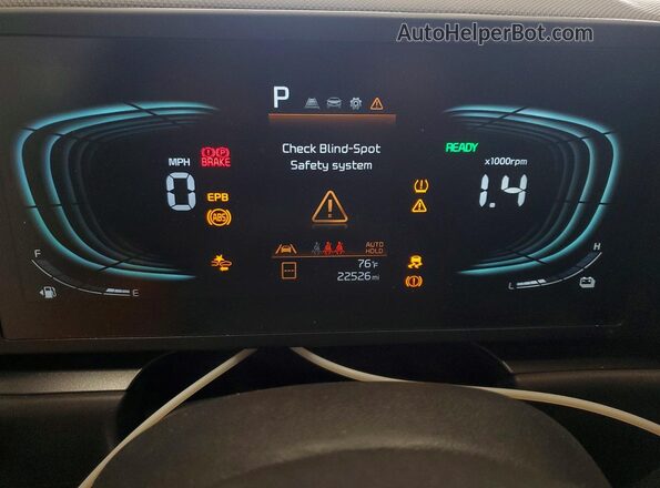 KNDCP3LE1T5321439 2026 KIA NIRO Серый Вид щитка приборов