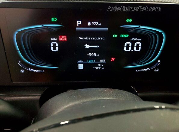 KNDCP3LE3R5164960 2024 KIA NIRO Silver ხელსაწყოთა პანელის ხედი