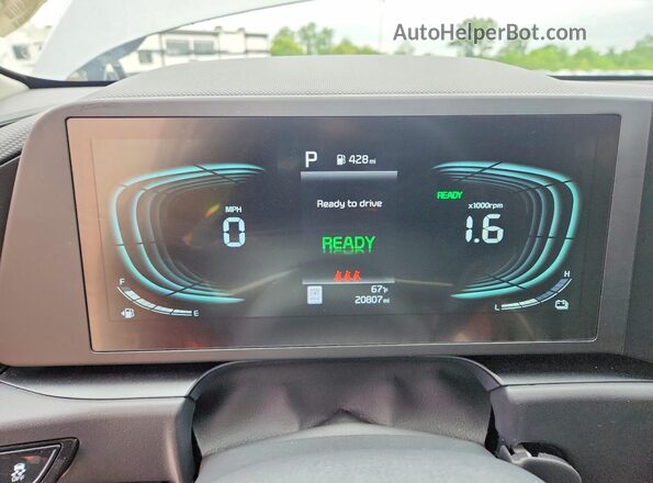 KNDCP3LE4T5318129 2026 KIA NIRO Gray Սարքավորումների վահանակի տեսք