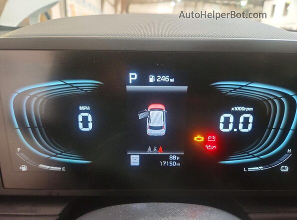 KNDCP3LE5T5318575 2026 KIA NIRO Белый Вид щитка приборов