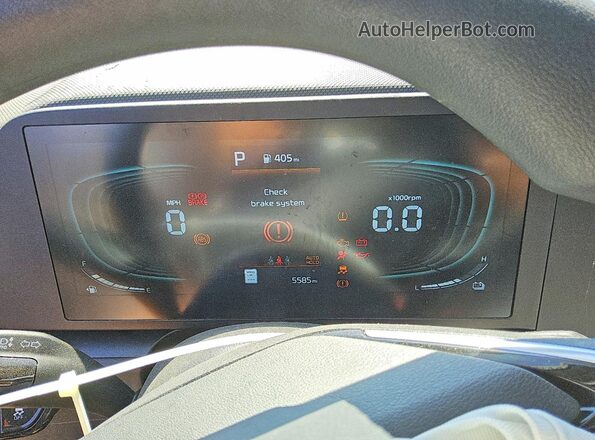 KNDCP3LE5T5330497 2026 KIA NIRO White Vista del cuadro de instrumentos
