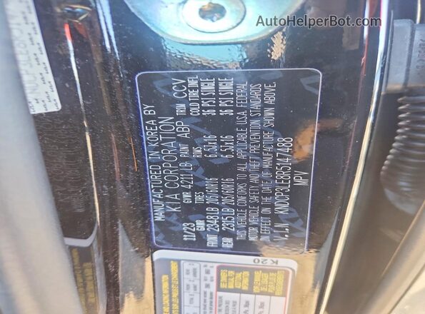 KNDCP3LE8R5147488 2024 KIA NIRO Black Engine compartment view
