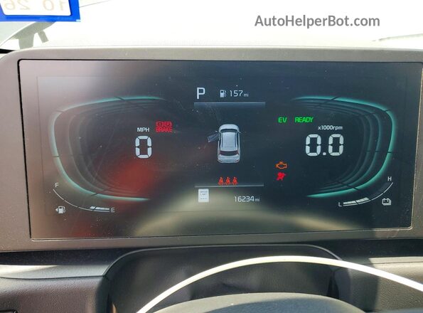KNDCP3LEXT5332584 2026 KIA NIRO Gray Սարքավորումների վահանակի տեսք