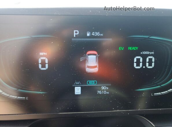KNDCP3LEXT5340099 2026 KIA NIRO Gray Vista del cuadro de instrumentos