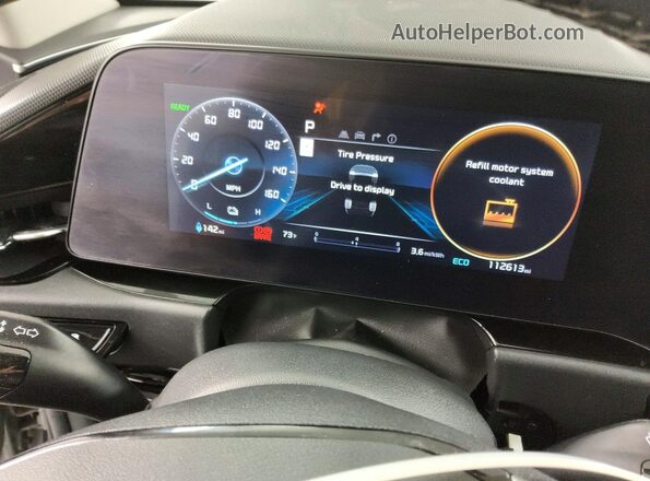 KNDCR3L16P5028682 2023 KIA NIRO Серебряный Вид щитка приборов