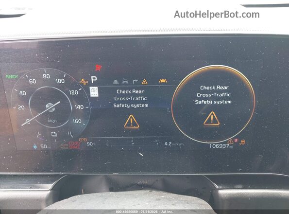 KNDCR3L16P5050990 2023 KIA NIRO EV Orange Rear seats view