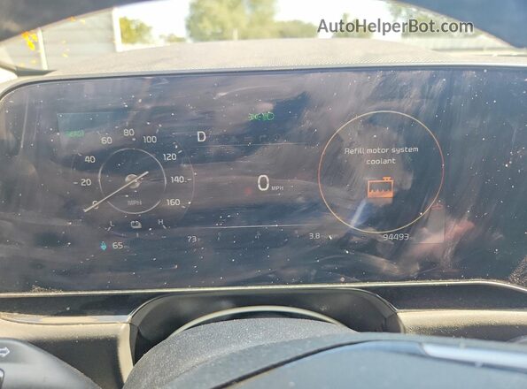 KNDCR3L19P5025159 2023 KIA NIRO Charcoal ხელსაწყოთა პანელის ხედი