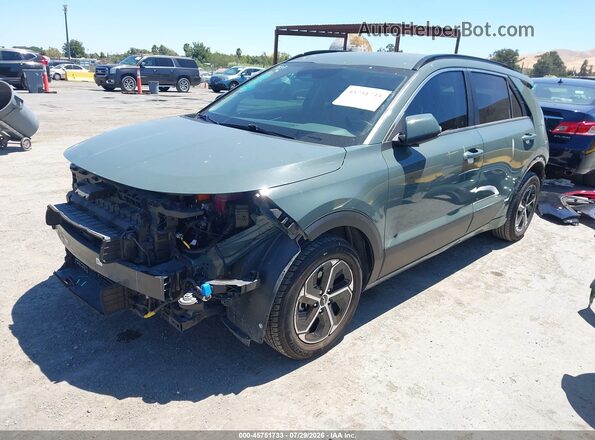 KNDCR3LE3P5107004 2023 KIA NIRO Зеленый Передняя левая четверть