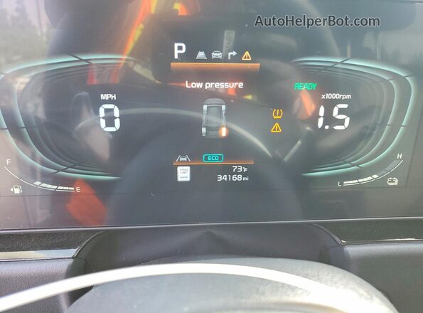 KNDCR3LE3R5143584 2024 KIA NIRO White Vista del cuadro de instrumentos