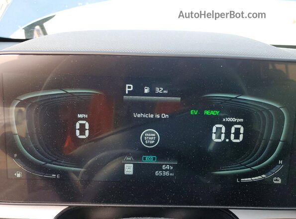 KNDCR3LE5R5188672 2024 KIA NIRO Blue ხელსაწყოთა პანელის ხედი