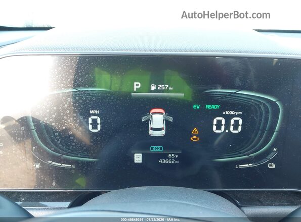 KNDCR3LE7R5121541 2024 KIA NIRO Gray Widok tylnych siedzeń