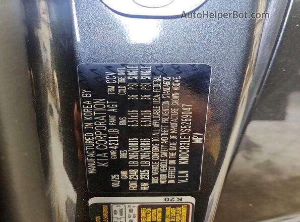 KNDCR3LE7S5269047 2025 KIA NIRO Gray Вид наклейки з VIN-кодом