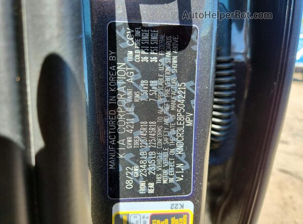 KNDCR3LE8P5042215 2023 KIA NIRO Black Engine compartment view