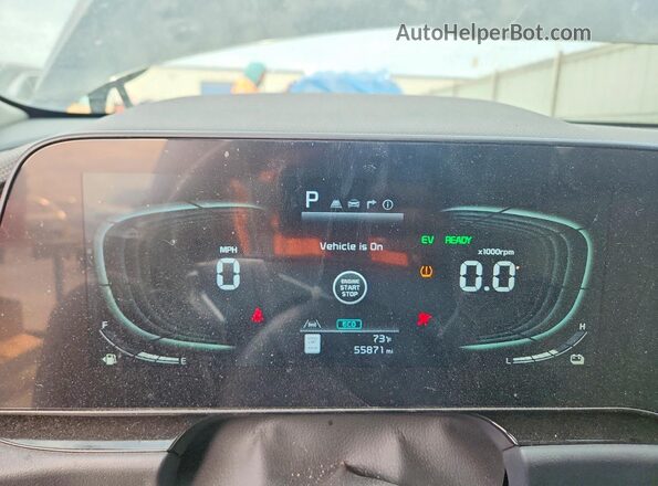 KNDCR3LE8R5148540 2024 KIA NIRO Серый Вид щитка приборов