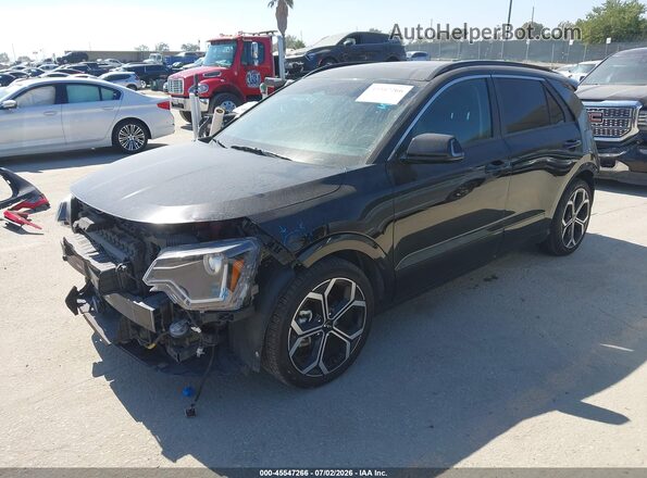 KNDCR3LE9P5035158 2023 KIA NIRO Черный Передняя левая четверть