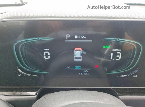 KNDCR3LEXR5141752 2024 KIA NIRO Белый Вид щитка приборов