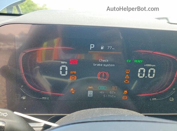 KNDCS3LF0R5144074 2024 KIA NIRO Blue Widok zestawu wskaźników