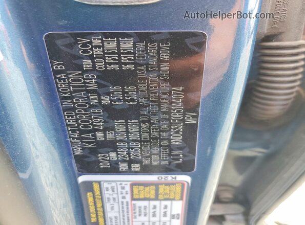 KNDCS3LF0R5144074 2024 KIA NIRO Blue Widok komory silnika