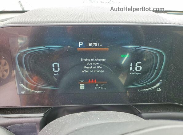 KNDCS3LF1S5234677 2025 KIA NIRO White Instrument cluster view