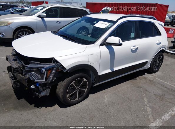 KNDCS3LF2S5276663 2025 KIA NIRO PLUG-IN HYBRID White წინა მარცხენა ხედი სამი მეოთხედიდან