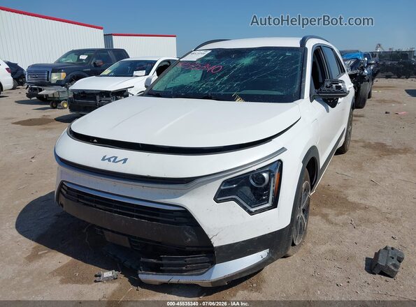 KNDCS3LF6R5125240 2024 KIA NIRO PLUG-IN HYBRID White წინა მარცხენა ხედი სამი მეოთხედიდან