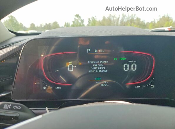 KNDCS3LF6R5171926 2024 KIA NIRO Red Instrument cluster view