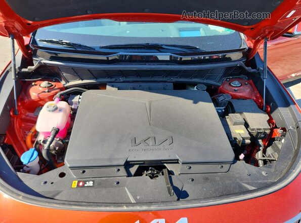 KNDCT3L17P5022715 2023 KIA NIRO Orange Rear interior view