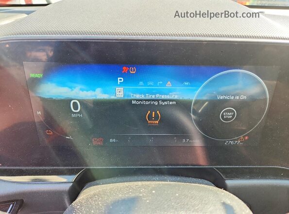 KNDCT3L17P5022715 2023 KIA NIRO Orange Instrument cluster view